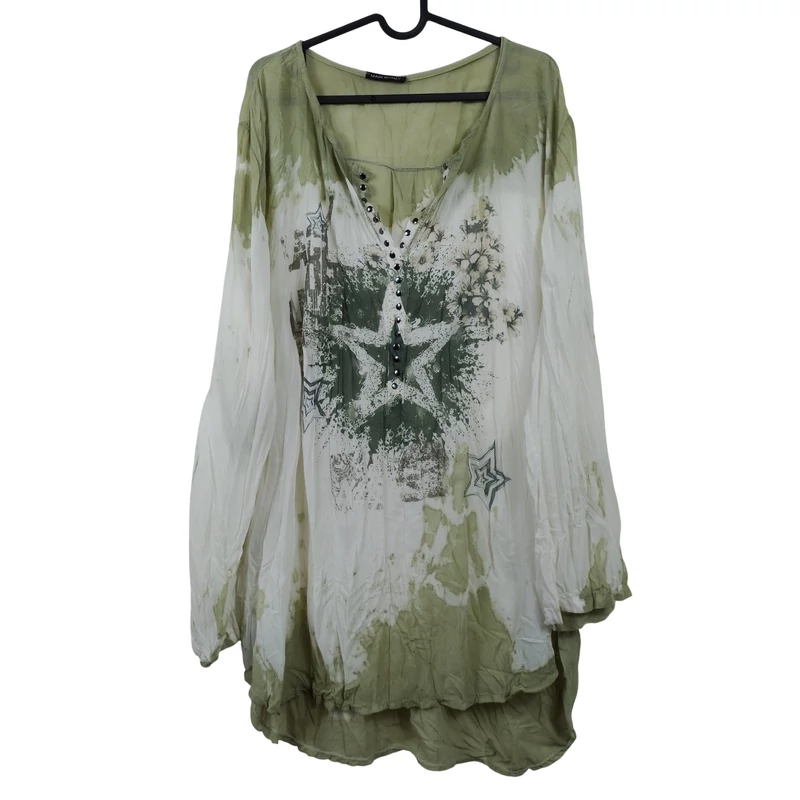 Mintás, hosszú ujjú női felső, 2XL méret