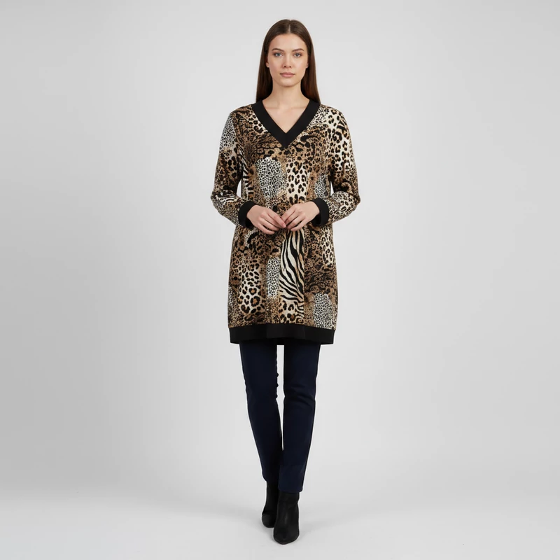 Only-M, mintás, hosszú ujjú női felső, 2XL méret