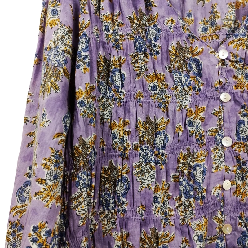 Natura, mintás, hosszú ujjú női felső, L méret