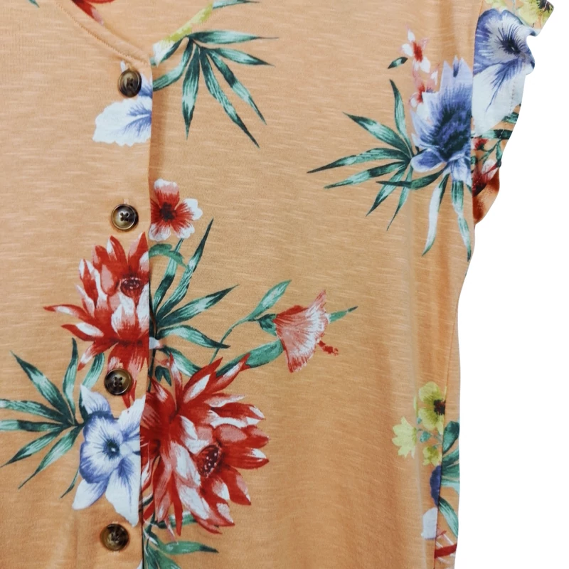 Next, mintás, rövid ujjú női felső, XS méret