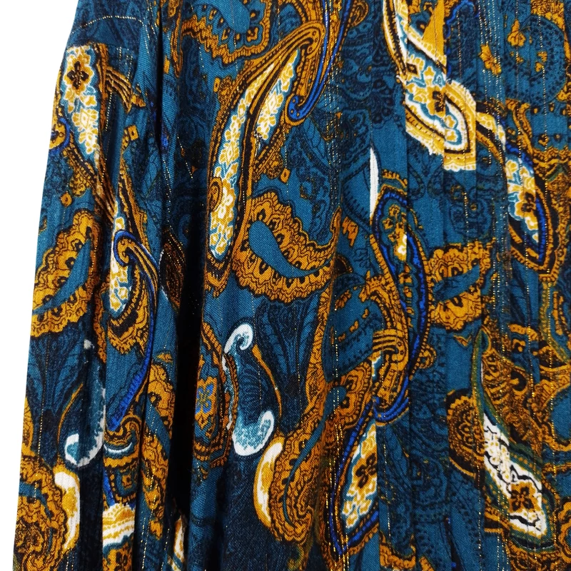 Fransa, mintás, hosszú ujjú női felső, XL méret