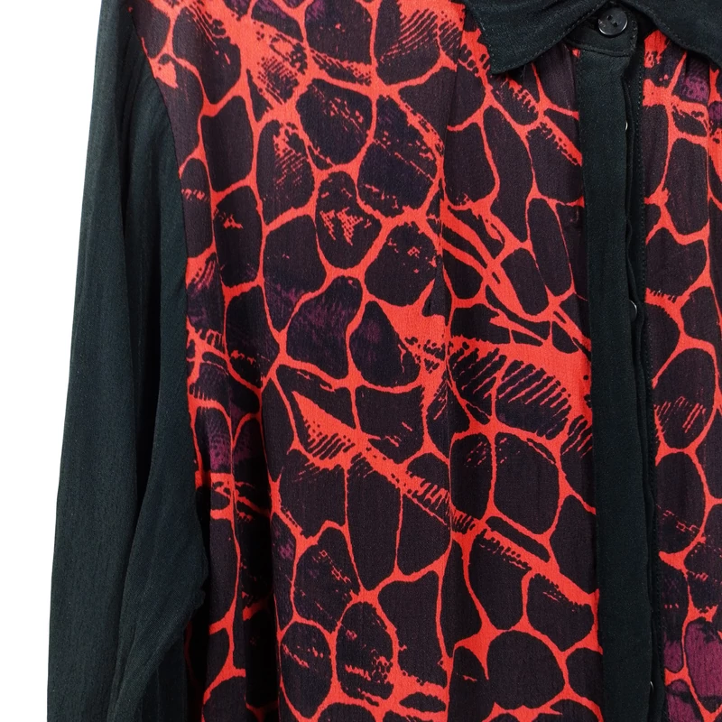 Gestuz, mintás, hosszú ujjú női felső, M méret