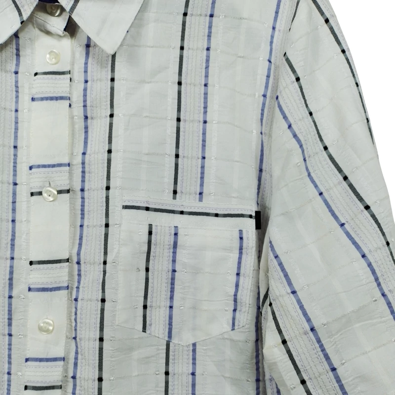 Malva, mintás, hosszú ujjú női felső, XL méret