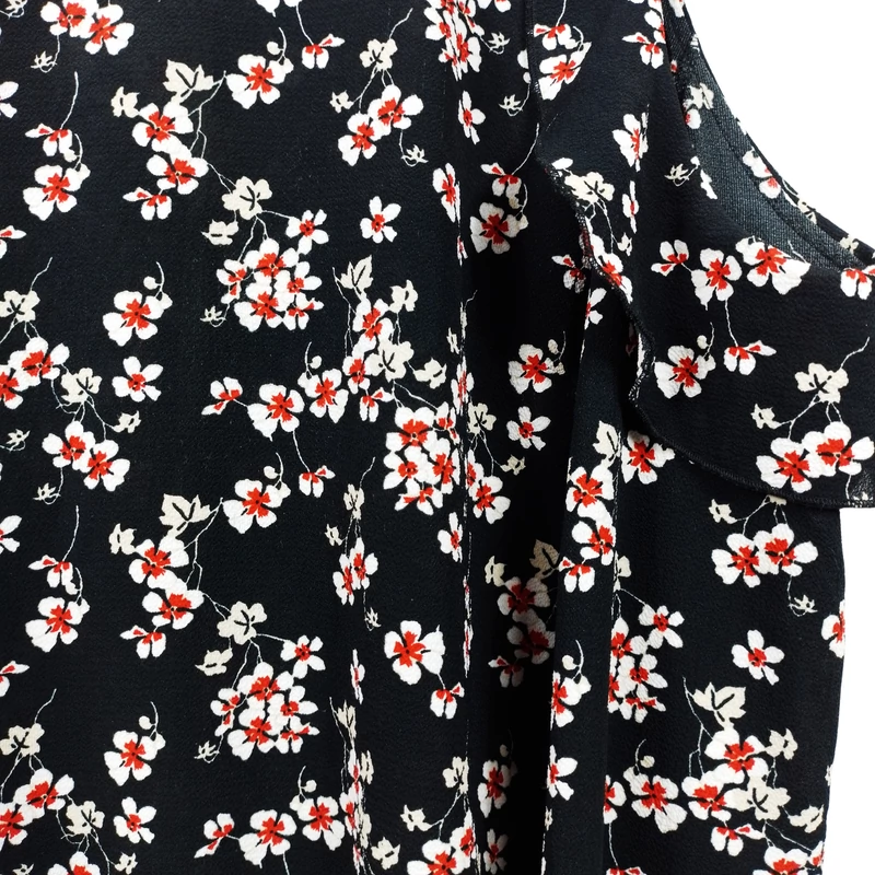 Mintás, hosszú ujjú női felső, M méret