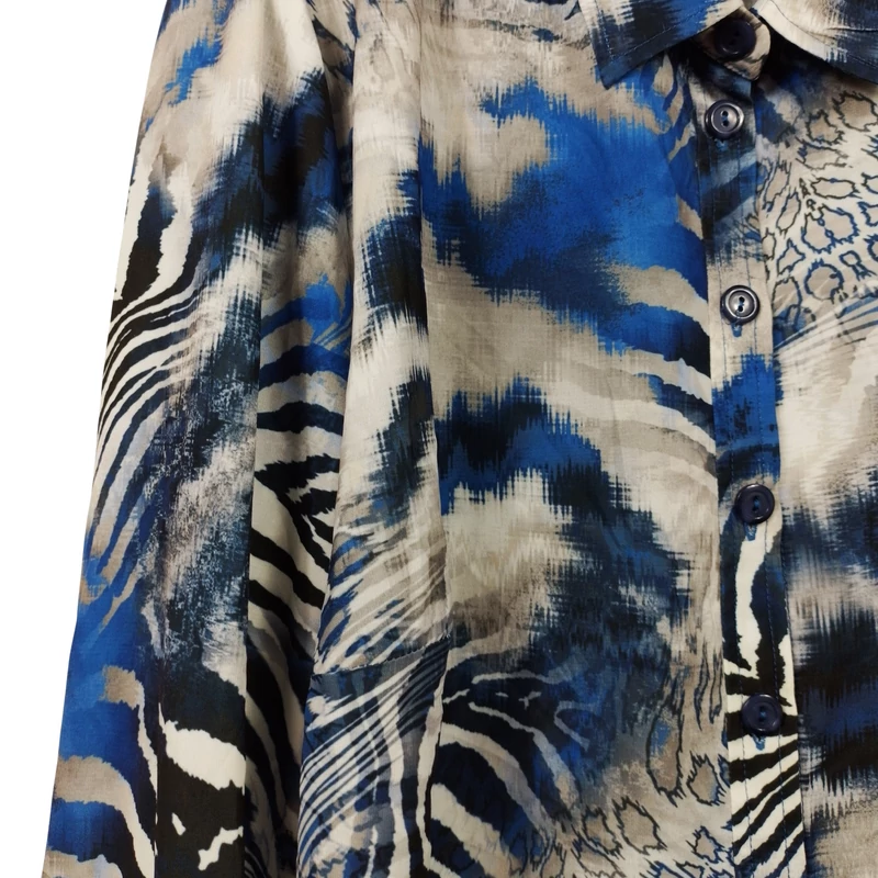 Setter, mintás, hosszú ujjú női felső, XL méret