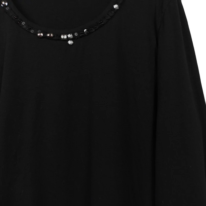 Gerry Weber, fekete színű, hosszú ujjú női felső, XL méret