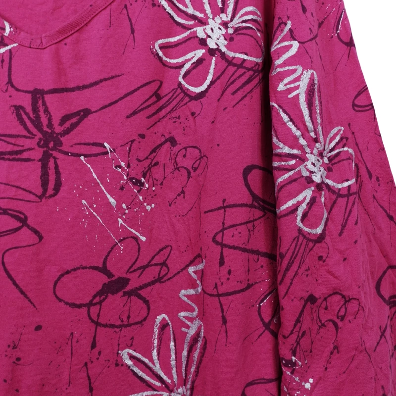 Mintás, hosszú ujjú női felső, L méret