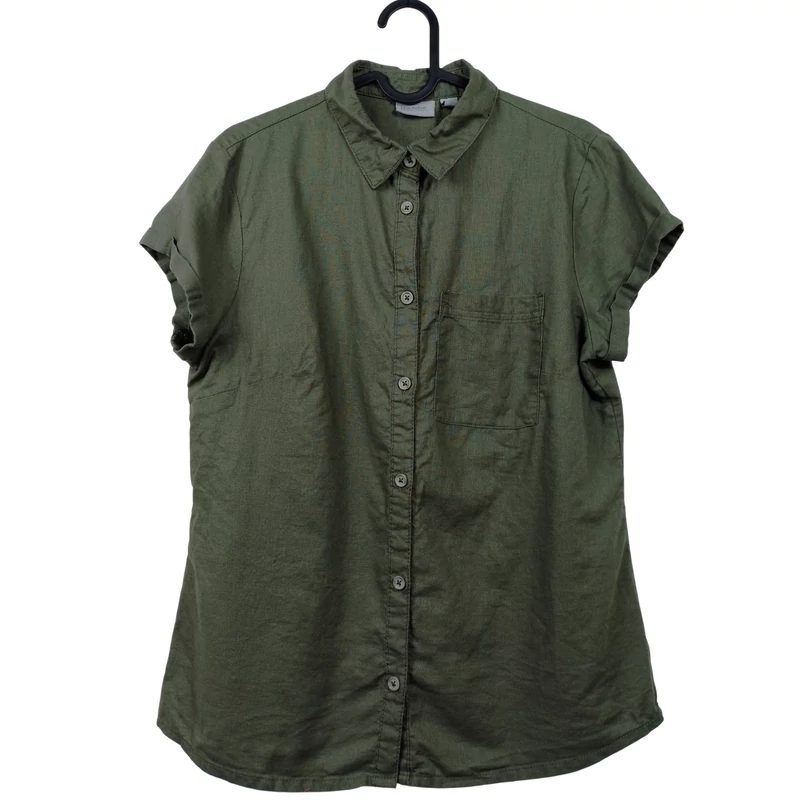 Blue Motion, kekizöld színű, rövid ujjú női felső, M méret