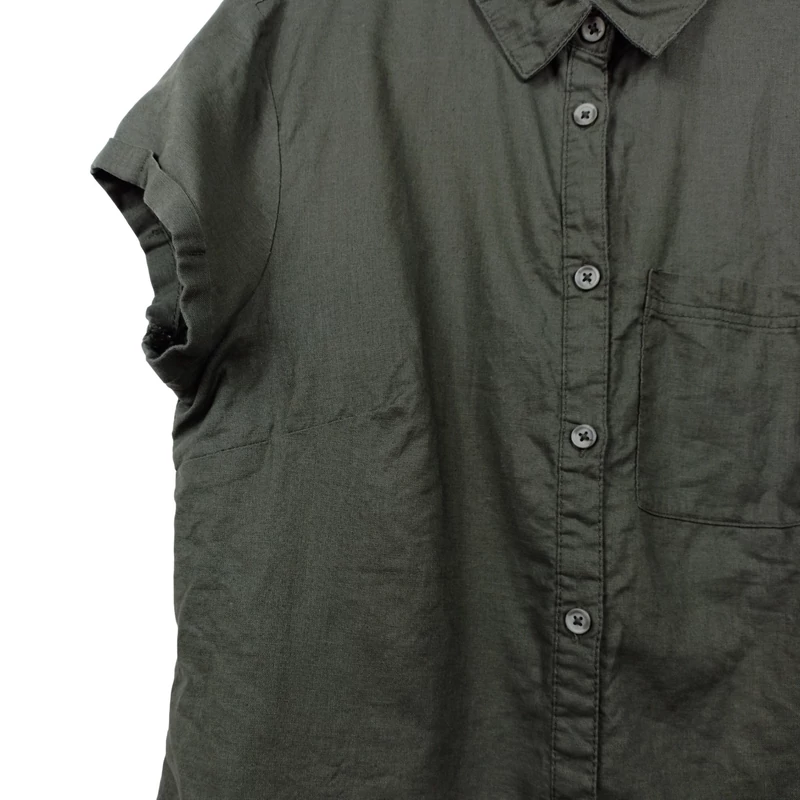 Blue Motion, kekizöld színű, rövid ujjú női felső, M méret