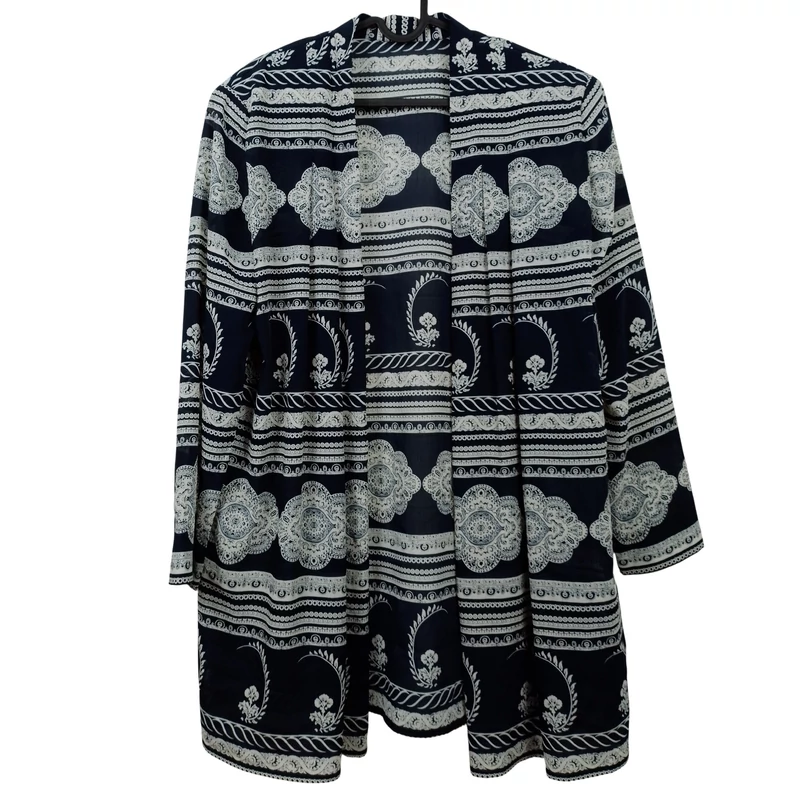 Mintás, hosszú ujjú női felső, XL méret