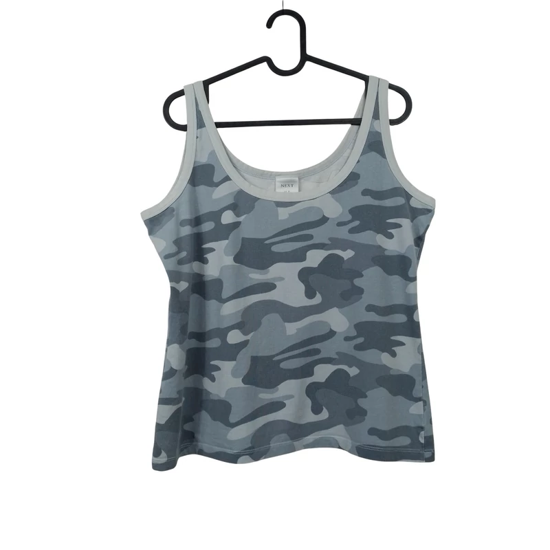 Next, mintás, ujjatlan női felső, L méret