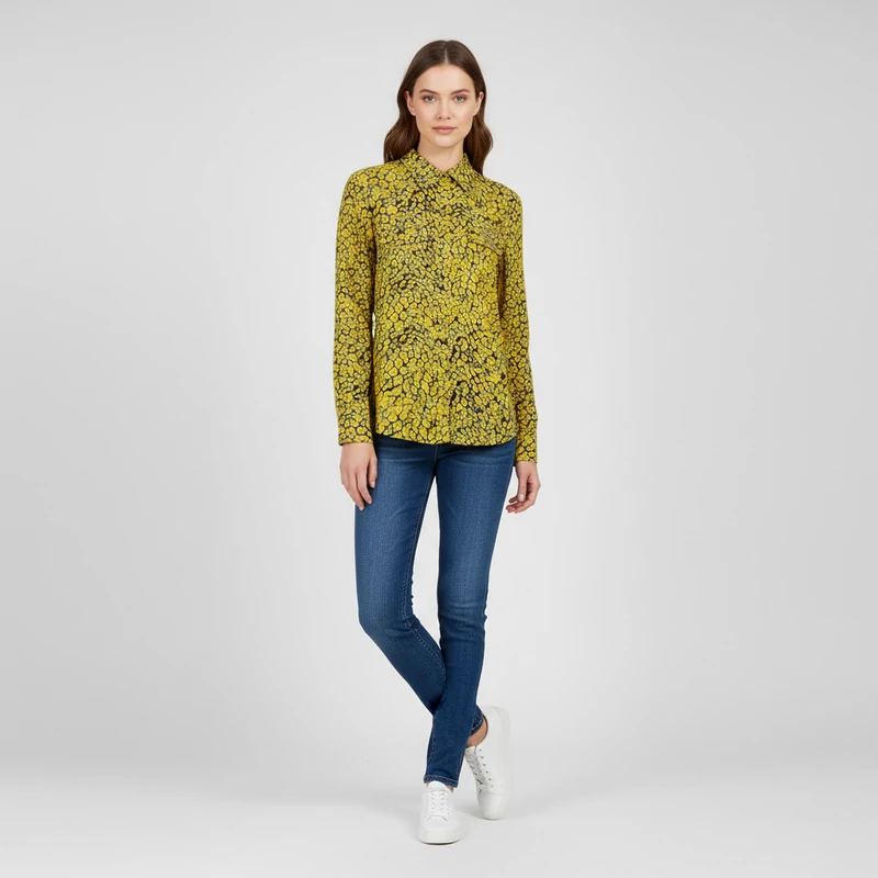 Invito, mintás, hosszú ujjú női felső, S méret