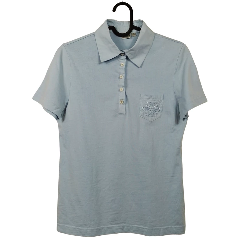 Giada, világoskék színű, rövid ujjú női felső, S méret