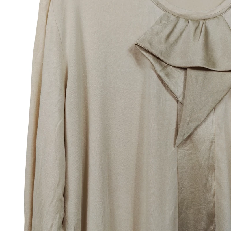 Taifun, bézs színű, hosszú ujjú női felső, L méret