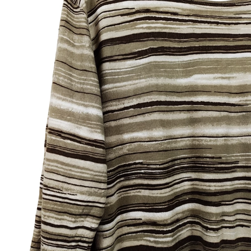 Queensway, mintás, hosszú ujjú női felső, M méret