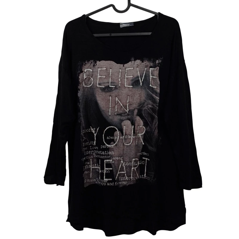 C&A, mintás, hosszú ujjú női felső, S méret