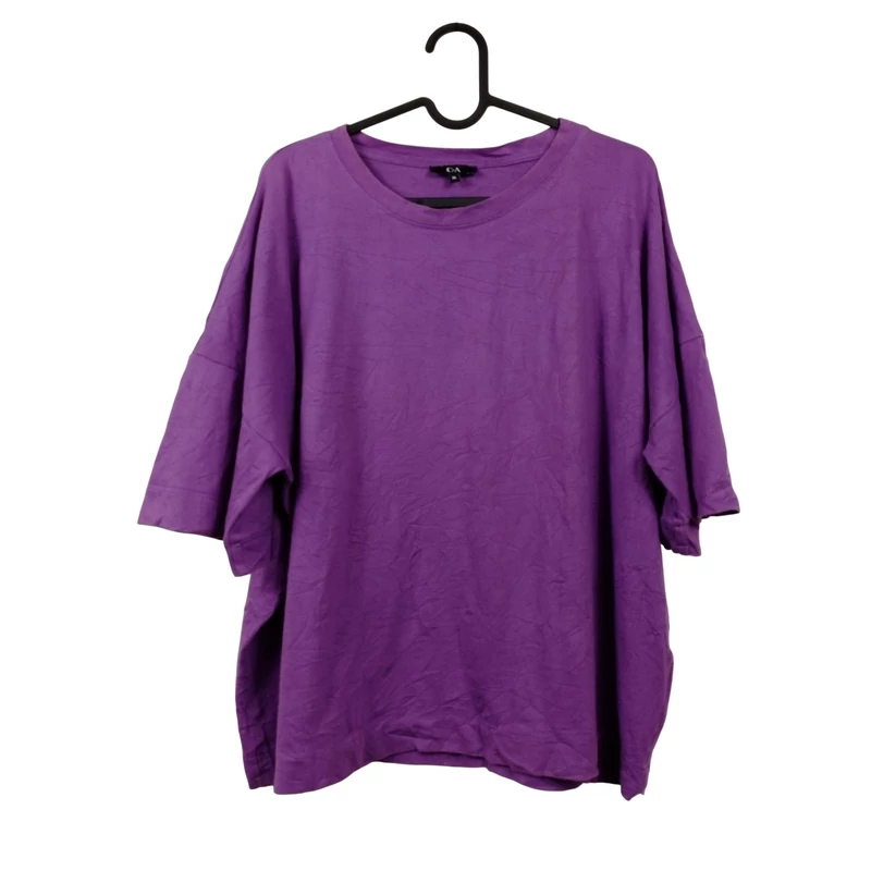 C&A, lila színű, rövid ujjú női felső, XL méret