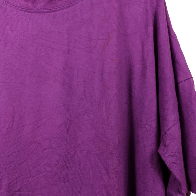 C&A, lila színű, rövid ujjú női felső, XL méret