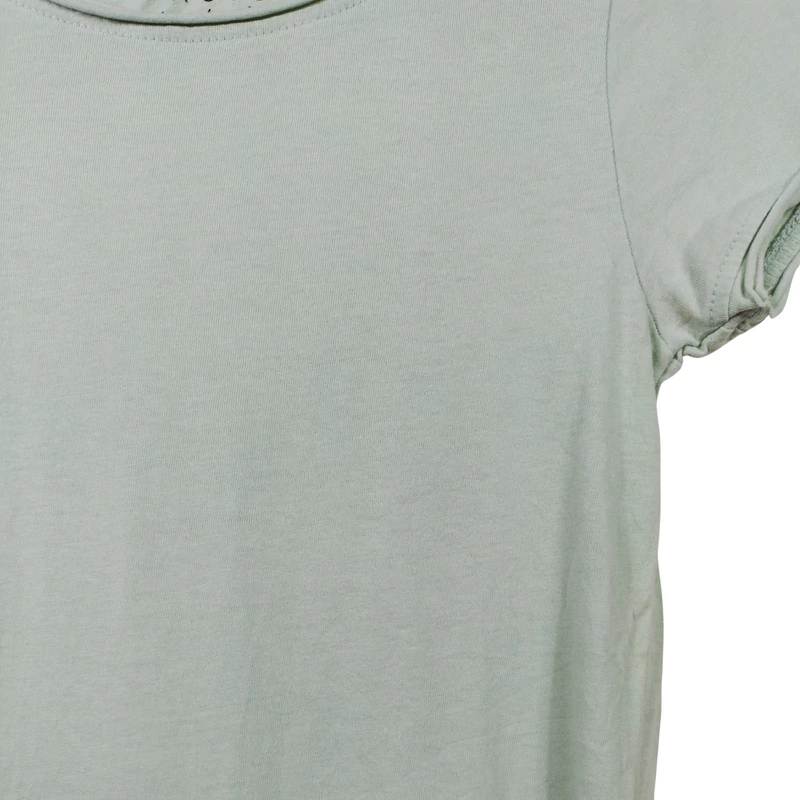 Basic, bambuszzöld színű, rövid ujjú női felső, XS méret