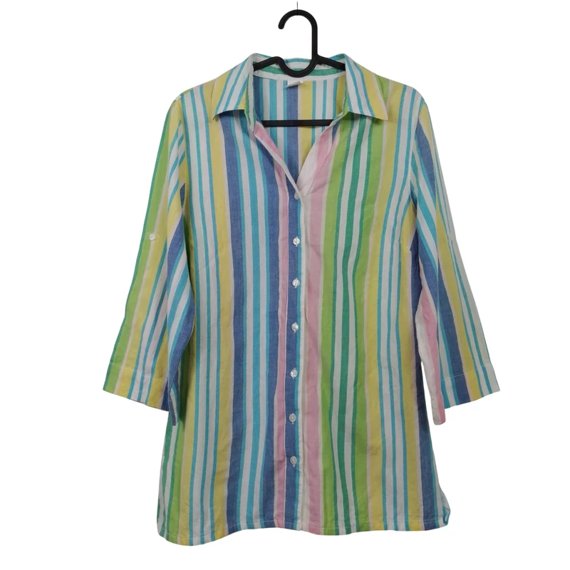 Mintás, hosszú ujjú női felső, M méret