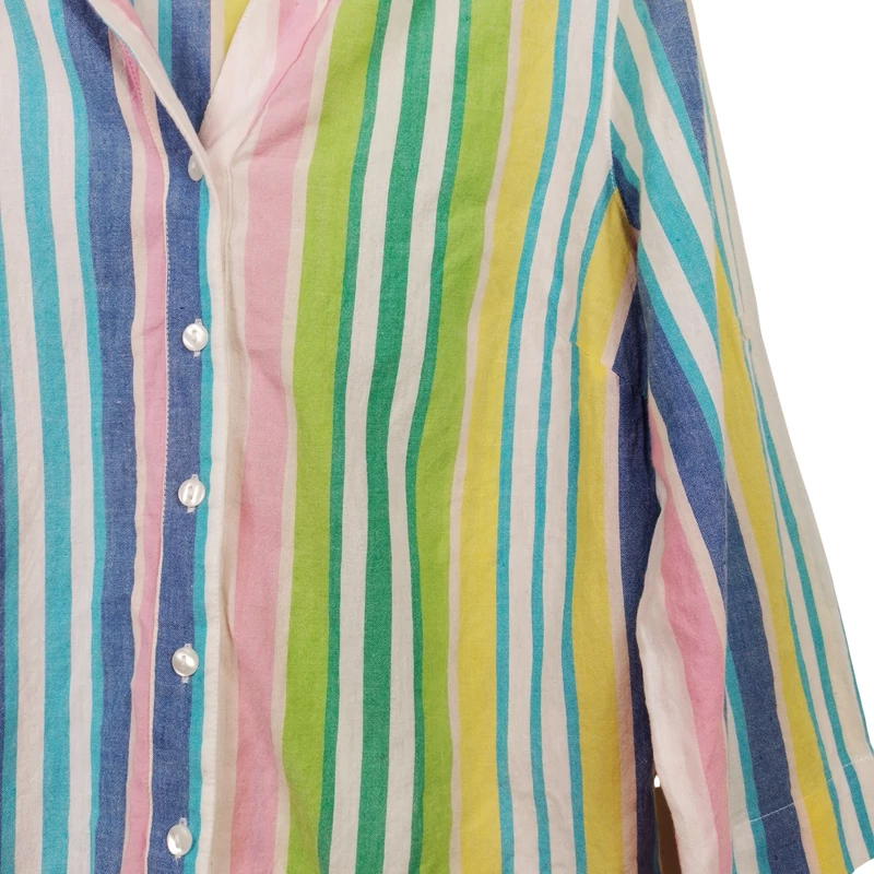 Mintás, hosszú ujjú női felső, M méret