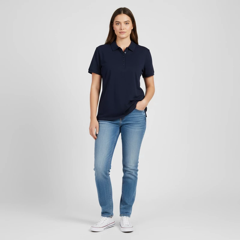 Cecil, sötétkék színű, rövid ujjú női felső, L méret