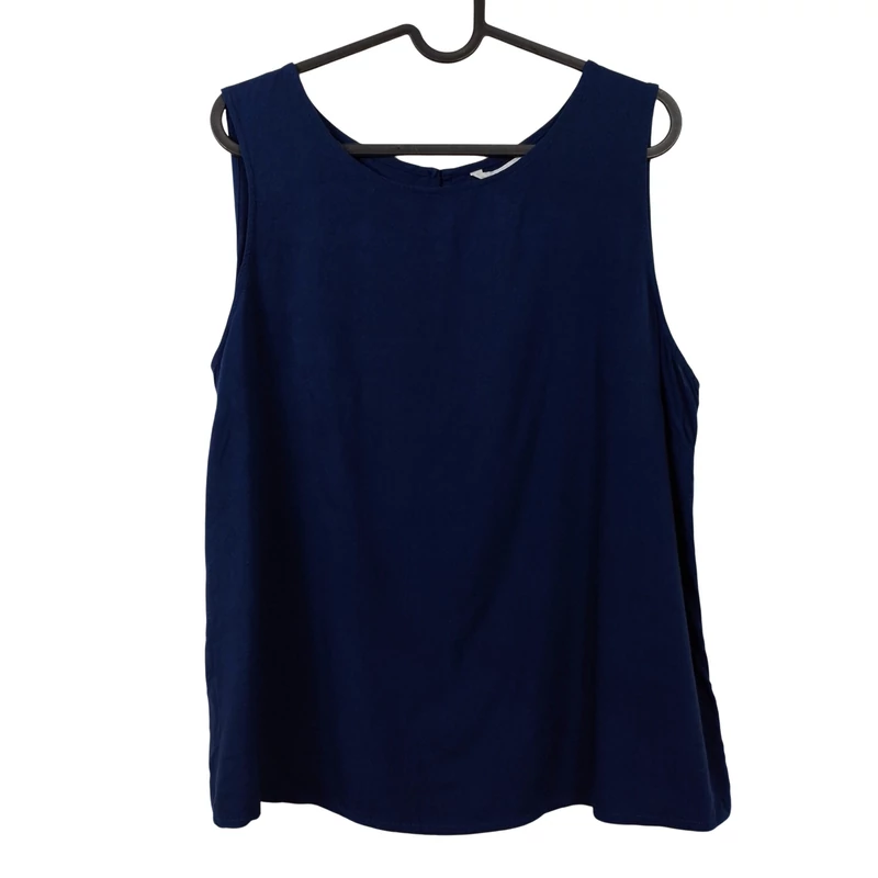 Pebble Bay, sötétkék színű, ujjatlan női felső, L méret