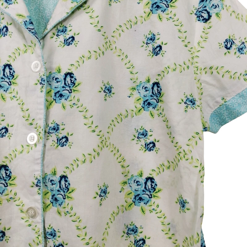 ea, mintás, rövid ujjú női felső, L méret