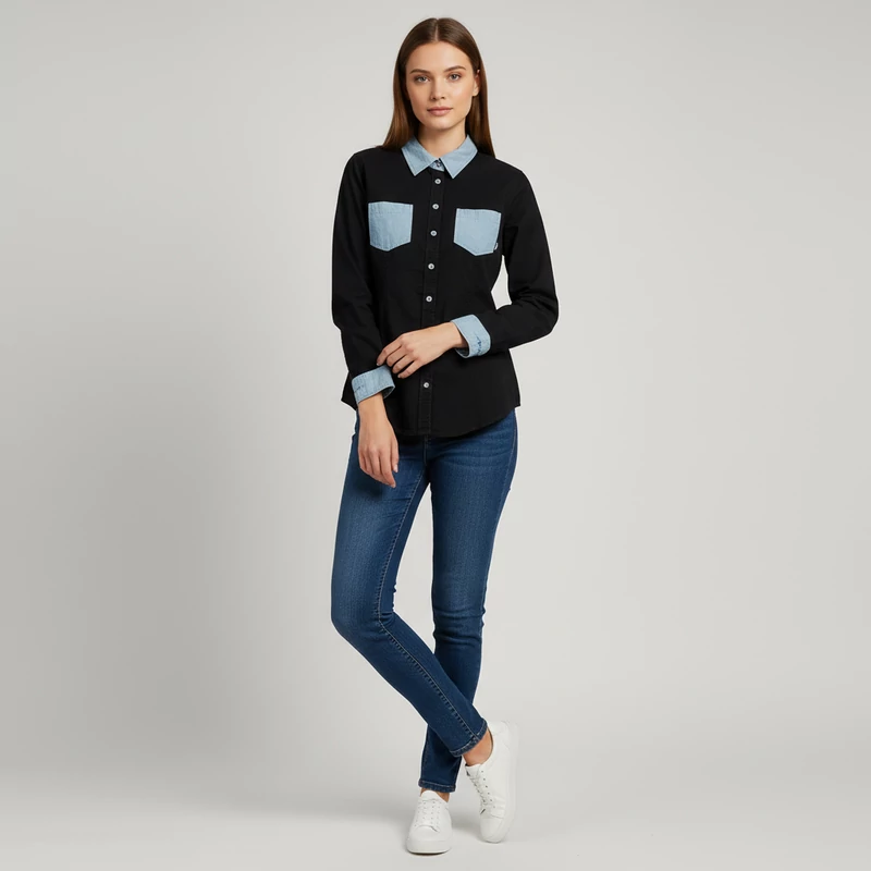 Arizona, mintás, hosszú ujjú női felső, M méret