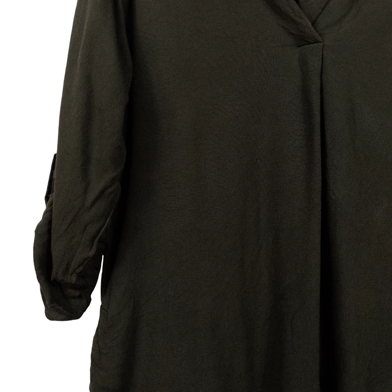 Atmosphere, kekizöld színű, 3/4-es ujjú női felső, XS méret