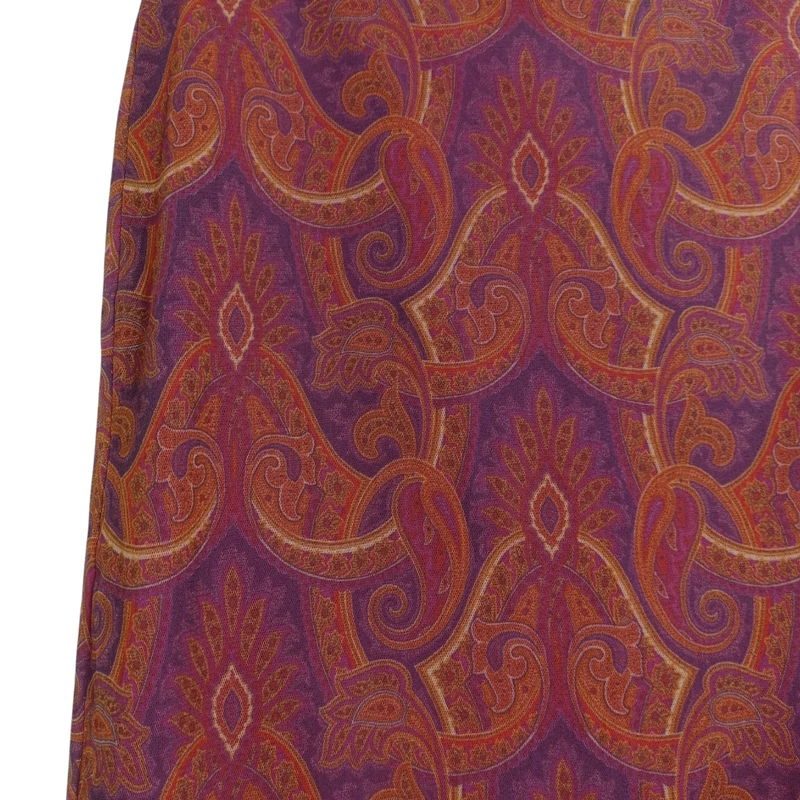 Derekán gumis, mintás, bélelt női szoknya