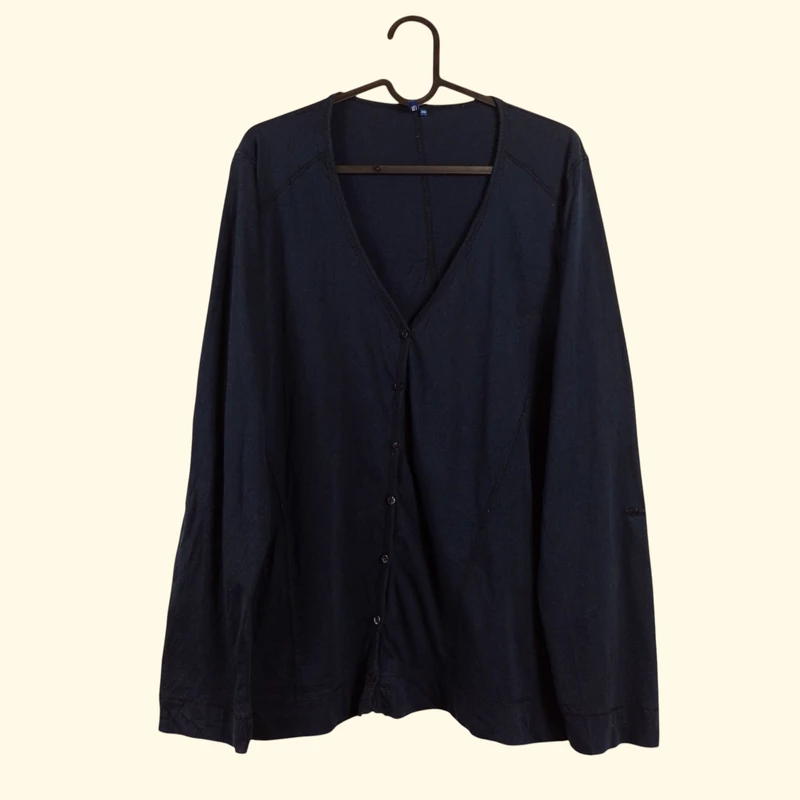 Cecil, sötétkék színű, hosszú ujjú női felső, XXL méret (használt minőségű!)