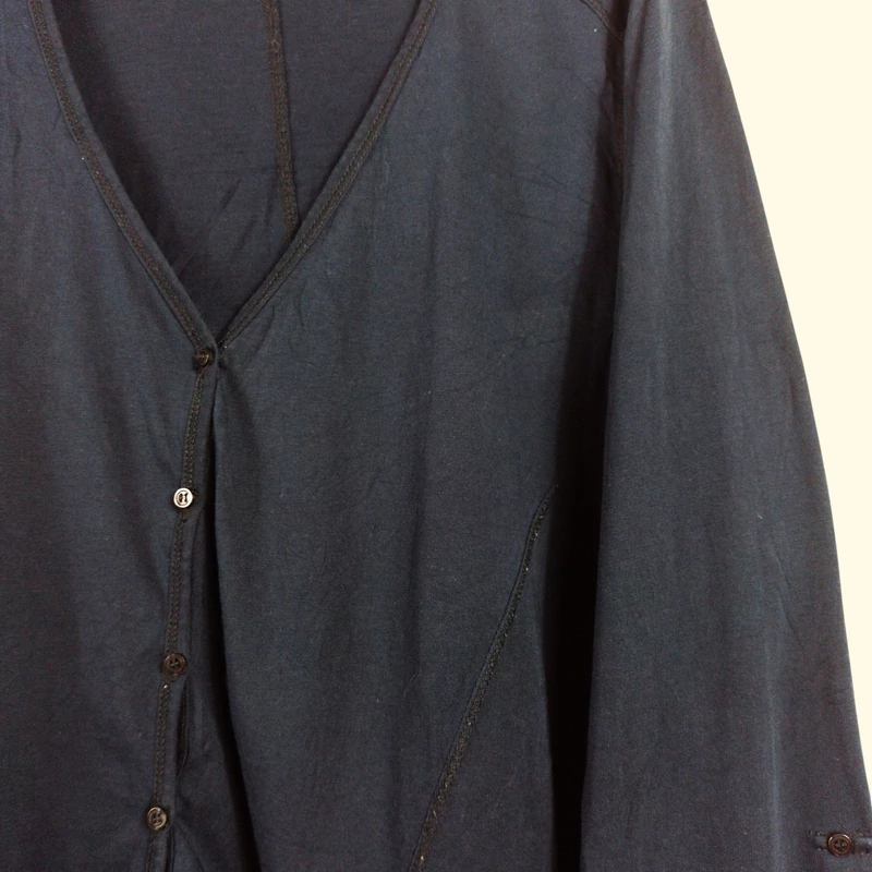 Cecil, sötétkék színű, hosszú ujjú női felső, XXL méret (használt minőségű!)