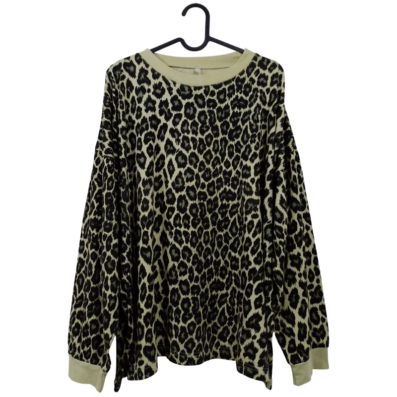 Mintás, hosszú ujjú női felső, 2XL méret (használt minőségű!)