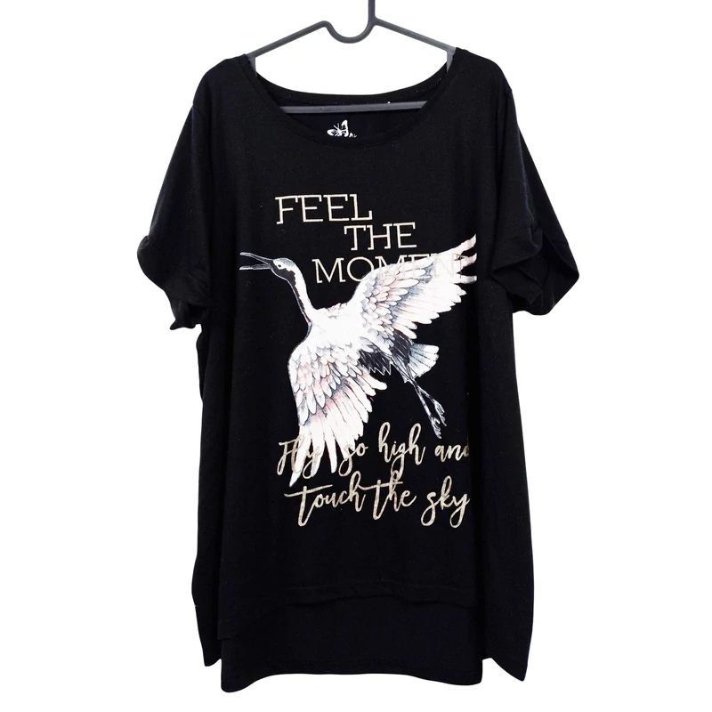 Gina Benotti, mintás, rövid ujjú női felső, XL méret (használt minőségű!)