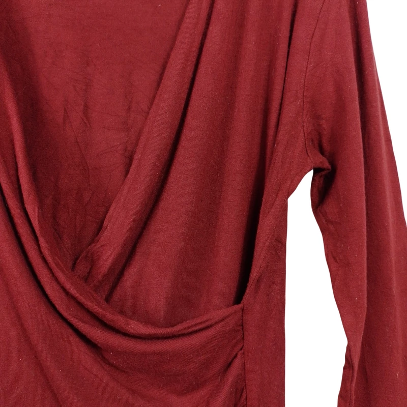 Conbipel, bordó színű, hosszú ujjú női felső, M méret (használt minőségű!)