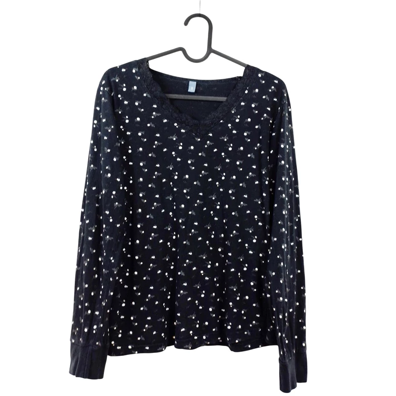 Zeeman, mintás, hosszú ujjú női felső, S méret (használt minőségű!)