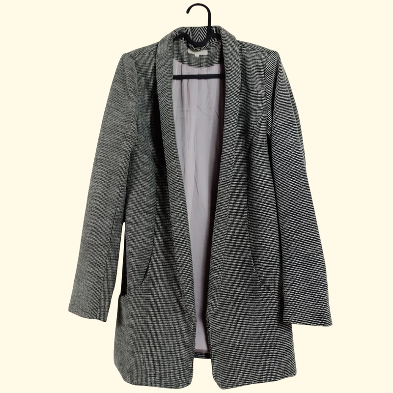 Vila, mintás, átmeneti női kabát, S méret (használt minőségű!)