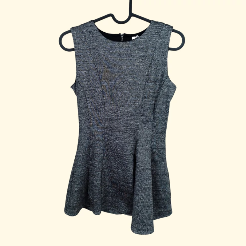 H&M, szürke színű, ujjatlan női felső, XS méret