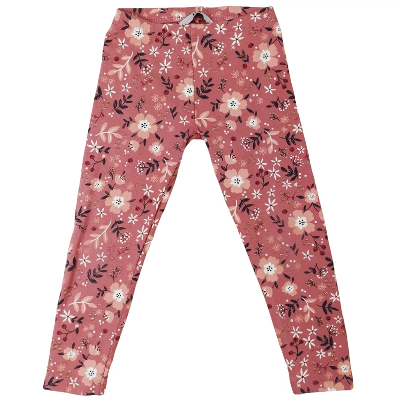 Virágmintás termo kislány leggings