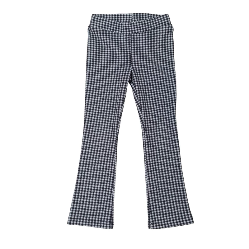 Kockás vastag kislány leggings